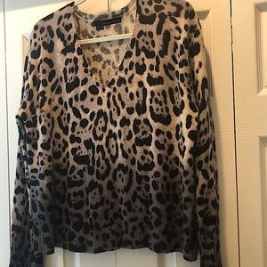 360 cashmere leopard sweater.